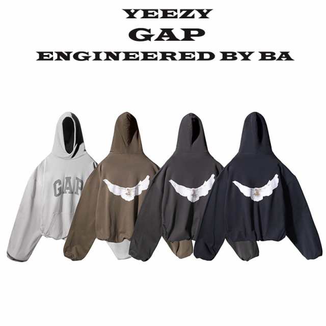 公式ショップ Mサイズ Yeezy X Gap コラボ パーカー グレー イージー ...